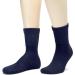 Hugh Ugoli Men's Diabetic Ankle Socks - Wide, Loose & Stretchy - Seamless Toe, Non Binding Top - 3 Pairs (11-13) - Black/Navy Blue/Light Grey - Buy Online on GoSupps.com