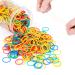 Hoyols 1000 Pack Small Multicolored Rubber Bands for Hair Ties - Rainbow Colors Reusable Perfect for Braids Babies Girls & Office Supplies - Buy Online on GoSupps.com