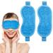 candyfouse 2 Pack Ice Gel Eye Mask Reduce Dark Circles Reusable Cold Hot Gel Eye Mask Plush Fabric Comfortable and Soft Suitable for Women Eye SPA Ice Eye Mask for Stress Relief Beauty Care (Blue) 2PCS