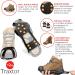 Traxtor Anti-Slip Winter Shoes with Crampons - Ice & Snow Footwear with 15 Replacement Spikes (EU Size 36-40) - Shop Internationally! - Buy Online on GoSupps.com