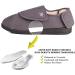 EUROPEAN SOFTEST Women's 80-D Memory Foam Diabetic Slipper - Extra Wide Width with Adjustable Closures, Warm Plush Fleece, Arthritis Support - Machine Washable - Grey/White - Size 9 - Buy Online on GoSupps.com