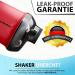 Protein Shaker 400 ml - Leakproof BPA Free Fitness Mug with Sieve & Scale for Creamy Whey Protein Shakes - Red & Black - Buy Online on GoSupps.com