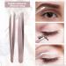 12-Pack Rose Gold Eyebrow Tweezers - Precision Stainless Steel Slant Tip for Men & Women - Buy Online on GoSupps.com
