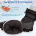 Unigear Kids Waterproof Ski Gloves - Warm Tear-Resistant & Windproof with Extra Long Cuffs | Boys & Girls Black - Buy Online on GoSupps.com
