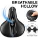 BRGOOD Men's Bike Seat - Waterproof with Dual Shock Absorbing Balls, Memory Foam Padding - Universal Fit for Exercise Bike/Cruiser - 10.2x8.2 inches - Buy Online on GoSupps.com