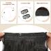 Invisible Hair Extensions - Feshfen Adjustable Darkest Brown Curly Hair with Wire - 45cm Secrets for Women - Buy Online on GoSupps.com