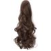 Long Claw Ponytail Hair Extension | Clip-in Jaw/Claw Synthetic Hairpiece | 18 Curly Black/Light Auburn - Buy Online on GoSupps.com