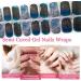 20Pcs Semi Cured Gel Nail Polish Strips Works with Any Nail Lamps Self-Adhesive Gel Nail Stickers Salon-Quality Long Lasting Waterproof Gel Nail Polish Wraps - Blue Marble Easy to Apply & Remove - Buy Online on GoSupps.com