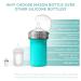 Mason Bottle Silicone Baby Bottle with Medium Flow Nipple - 8 Ounce, BPA Free, Non-Toxic - Made in USA - Teal (1 Count) - Buy Online on GoSupps.com