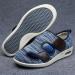 NVBHOF Men's Diabetic Orthopedic Slippers - Adjustable Closure for Swollen Feet - Elderly Shoes for Arthritis & Edema - Light Blue - Buy Online on GoSupps.com