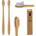 Bamboo Toothbrush Set of 2 | Sustainable Wooden Brushes with Natural Bristles for Eco-Friendly Oral Care - Buy Online on GoSupps.com