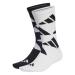 adidas Unisex Aeroready Crew Logo Brand Love Socks 2 Pairs Socks 48 2/3-50 2/3 white/black