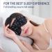 Adjustable Silk Sleep Mask - Super Soft Eye Mask for Ultimate Comfort and Relaxation | Silver Starrysky Black - Buy Online on GoSupps.com