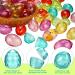 Large Diamond Easter Eggs with Easter Stickers - 48 Pcs, Translucent Pastel Plastic Eggs for Easter Hunt Party and Basket Stuffer - Buy Online on GoSupps.com
