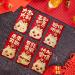 Perfeclan 6 Pieces New Year Red Envelopes Red Packet Greeting Card Envelopes Red Pocket 2024 Hong Bao for Spring Festival B Style B - Buy Online on GoSupps.com