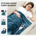iDOO Heated Blanket Throw 50x60 - 10 Heating Levels, Auto Off, Ultra Soft Flannel - Fast Heating, ETL Certified - Teal Blue Electric Blanket - Gifts for Women - Buy Online on GoSupps.com