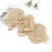 Invisible Wire Hair Extensions - Adjustable Size, Long Wavy Line, 2 Clips - 16 Inch Bleach Blonde - Buy Online on GoSupps.com