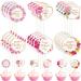 Happy Mother s Day Cupcake Toppers 24PCS Best Mom Ever Floral Cake Toppers Mother s Day Cake Decorations Mother Birthday Party Decorations Supplies - Buy Online on GoSupps.com