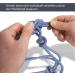 Buy Knothalter for Floor Work Horse - Optimal Knot-Halter COB for Warmblood Training - Royal Blue-White - Buy Online on GoSupps.com