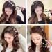 Sparkling Crystal Stone Braided Hair Clips Set - 12PCS Rhinestone Hair Accessories for Women - Buy Online on GoSupps.com