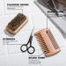 Beard Grooming Kit - 8Pcs Travel Set for Men with Beard Wash, Conditioner, Oil, Balm, Brush, Scissors | Holiday Gift Set - Buy Online on GoSupps.com