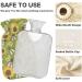 ZZXXB Sunflower Bee Warm Bottle 1L - Fleece Cover for Neck & Shoulder Pain Relief Hand & Foot Warmer PVC Heat Bag Hot & Cold Therapy - Buy Online on GoSupps.com