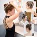 French Banana Comb Hair Clip Combs Hair Bun Clip for Women Girls Champagne + White Gold + White - Buy Online on GoSupps.com