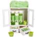 BRUBAKER Cosmetics - 10-piece bath and care set gift set - Avocado - in a vintage beauty cabinet white