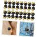 NUOBESTY 100 pcs Accessories Kit DIY Stud Rivets for Crafts Shoe Rivet Studs Bag Turquoise Craft Clothing 0.9X0.7cmx2pcs Blackx2pcs - Buy Online on GoSupps.com
