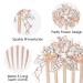 inSowni Luxury Glitter Jeweled Hair Combs - 6 Pack Gold Metal Hair Accessories for Women and Girls - Buy Online on GoSupps.com