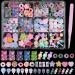3D Candy Nail Charms for Acrylic Nails Multi Color Lollipop Donuts Bears Sweet Cute Nail Charms Star Heart Gummy Candy Jewelry Nail Charms for Nail Art DIY Decorations Design