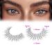 Shop TNFVLONEINS A02 Natural Wispy Mink False Eyelashes - 7 Pairs 3D Short Eye Lashes with Clear Band | International Shipping Available - Buy Online on GoSupps.com