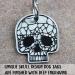 Personalized Dog Stamps - Engraved Skull Design Tags | Custom Name Tags for Pets | Double-Sided Dog & Cat Collars | Unique & Funny Animal Brands (Gold) - Buy Online on GoSupps.com