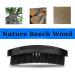 Palm Wave Brush - Medium Hard Curved Beech & Black Bristle Men's Hair Brush - Buy Online on GoSupps.com