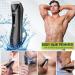 Men's Body Hair Trimmer - Electric Waterproof Groin Trimmer with LED Light & Replaceable Ceramic Blades - USB Rechargeable Male Grooming Razor - Buy Online on GoSupps.com