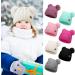 Baby Girls Double Pom Pom Bobble Hat - Warm Knitted Beanie for Toddlers 1-6Y, White - Buy Online on GoSupps.com
