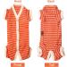 Shop XL Orange & White Striped Dog Shirts - Soft Breathable T-Shirts for Small to Large Dogs | Kickred - Buy Online on GoSupps.com