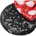 Mouse Ears Bow Headbands Shiny Bows Glitter Party Decoration Cosplay Costume for Kids Girls Women Princess Party Decorations Cosplay (Black+Red)) 3 - Buy Online on GoSupps.com