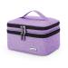 LUXJA Essential Oil Carrying Case - Holds 30 Bottles (5ml-30ml) - Lavender Double-Layer Organizer for Essential Oils and Accessories - Roller Bottles - Bag Only - Buy Online on GoSupps.com