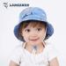 LANGZHEN Baby Girls Sun Protection Hat with Chin Strap, 6-12 Months - Wide Brim Toddler Kids Summer Play Hat for Beach and School - Buy Online on GoSupps.com