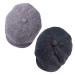 2 Pack Newsboy Hats for Men Classic 8 Panel Wool Blend Ivy Hat A-black/Grey