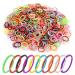 Molain 1000 pieces mini colored rubber bands hair bands braid hair tie for children's hair wedding hairstyle small dreadlocks ponytail holder made of soft rubber multicolored