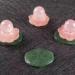 Natural Crystal Rough Crystal Lotus Flower Crystal Stone Natural Pink Rose Quartz Lotus with Crystal Ball Green Leaf Ornaments Handmade Crafts Decor 1pc QINTINYIN 1pc Rose Quartz - Buy Online on GoSupps.com