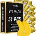 30 Pairs Under Eye Patches Gold Under Eye Mask Eye Masks Skincare Enriched with Collagen Eye Patches for Puffy Eyes and Dark Circles Undereye Bags Reduce Wrinkles Anti-Aging