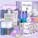 VESPRO Gifts for Women,Spa Gift Baskets for Women Spring Gifts for Women Bath and Body Works Gifts Set Relaxing Sympathy Gifts Box for Women,Mom,Sister,Wife,Lover Purple