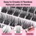 Buy 72 PCs Lash Clusters | DIY Eyelash Extensions | Super Thin Band Wispy Individual Lashes | Fluffy C-8-16mix - Shop Internationally - Buy Online on GoSupps.com