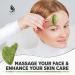 Jade Roller & Gua Sha Set - Facial Massager & Skin Care Tools for Radiant Skin - Buy Online on GoSupps.com