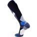 Merino Wool Compression Ski Socks - Thermal Warm Socks for Skiing & Snowboarding - OTC 1 Pair, Black/Blue, Medium - Buy Online on GoSupps.com