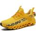 TSIODFO Men's Yellow Running Shoes | Athletic Walking Sneakers Size 11 - Buy Online on GoSupps.com