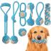 Weocar 7 Pack Puppy Rope Toys Dog Rope Toys for Small Dogs Dog Tug Rope Puppy Teething Rope for Teeth Cleaning and Chewing Keep the Dog from Being Bored Variety of Dog Cotton Rope Toys Blue Blue 7 Pack